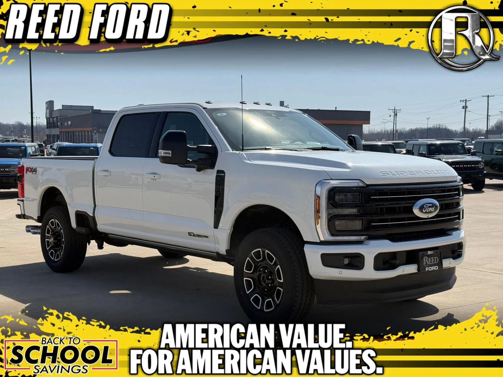 New 2026 Star White Metallic Tri-Coat Ford F-250® Platinum® image 1