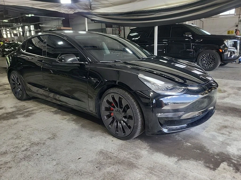 Used 2021 Black Tesla Performance image 3
