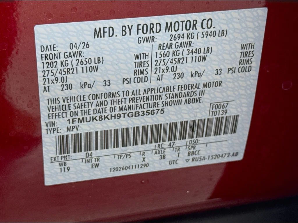 New 2026 Rapid Red Metallic Tinted Clearcoat Ford ST-Line image 34