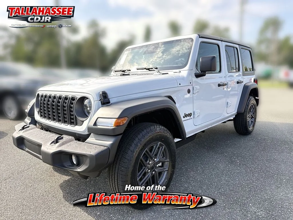 New 2026 Bright White Clear-Coat Exterior Paint Jeep Sport S image 8