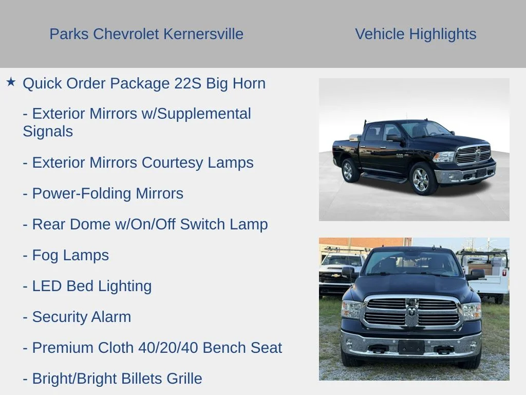 Used 2017 Black Ram Big Horn image 16