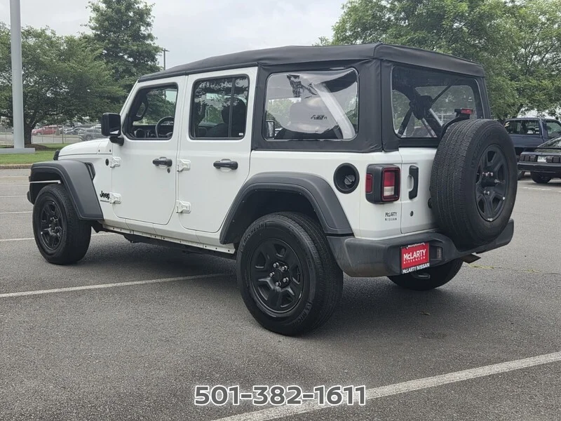 Used 2023 Bright White Clearcoat JEEP SPORT 4 DOOR 4X4 image 3