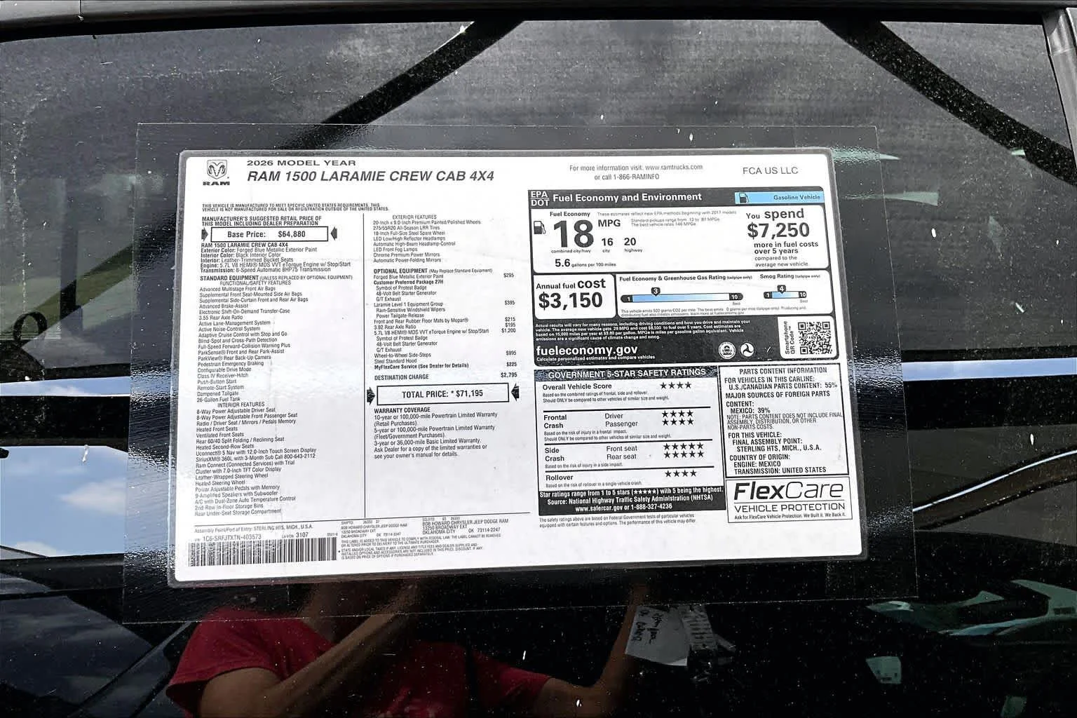 New 2026 Forged Blue Metallic Exterior Paint RAM Laramie image 21