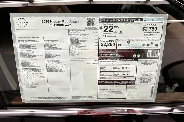 New 2026 Super Black Nissan Platinum image 44