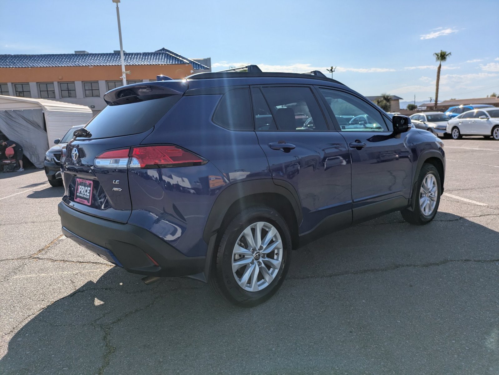 Used 2022 Blue Crush Metallic Toyota LE image 5