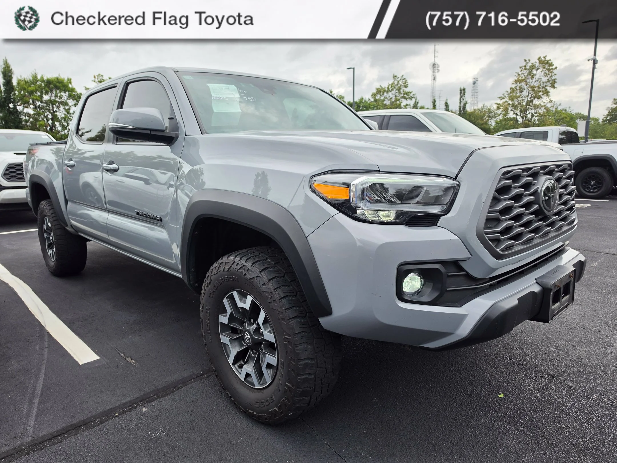Used 2021 Cement Toyota TRD Off-Road image 3