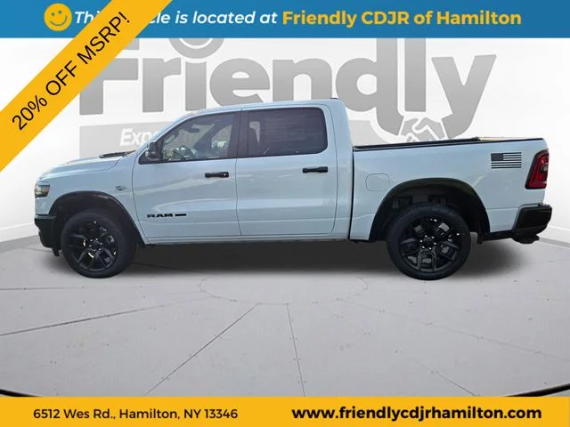 New 2026 Bright White Clear-Coat Exterior Paint RAM Laramie image 8