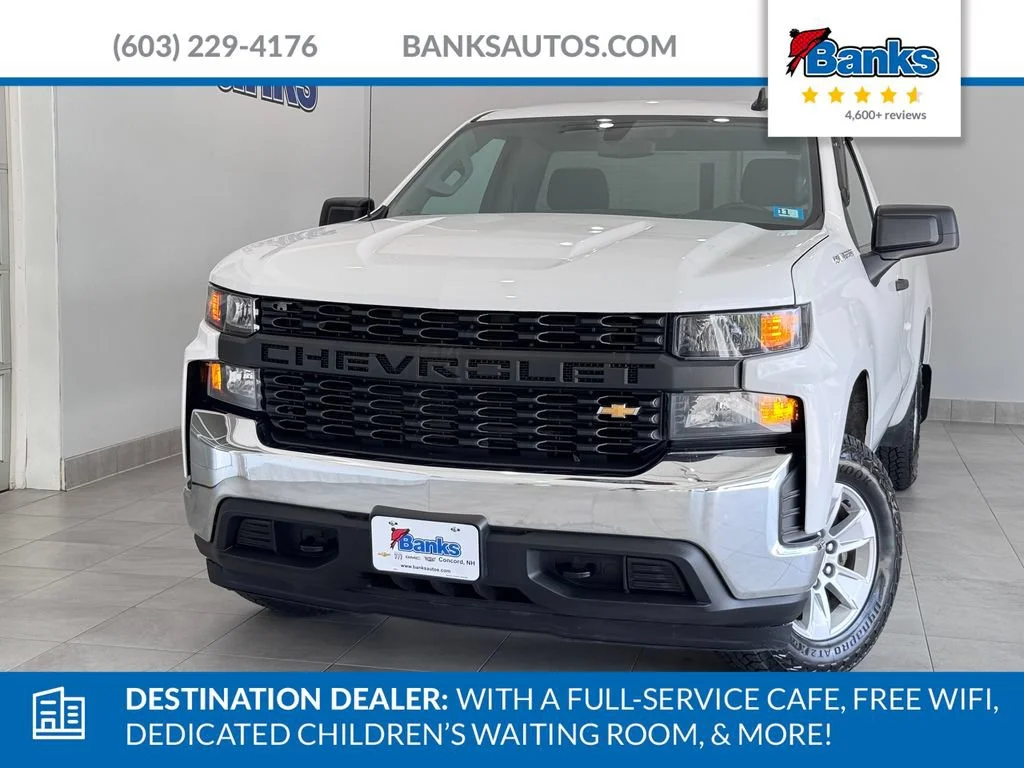 Certified Used 2021 SUMMIT WHITE Chevrolet Work Truck image 3