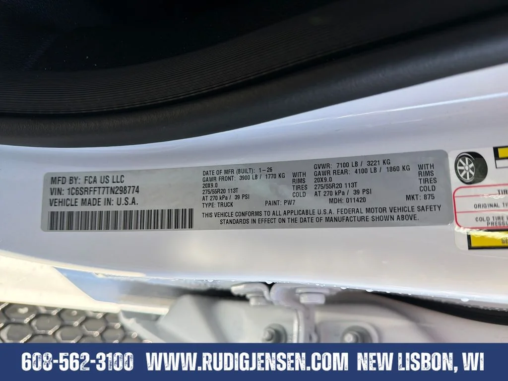 New 2026 Bright White Clearcoat RAM Big Horn/Lone Star image 30