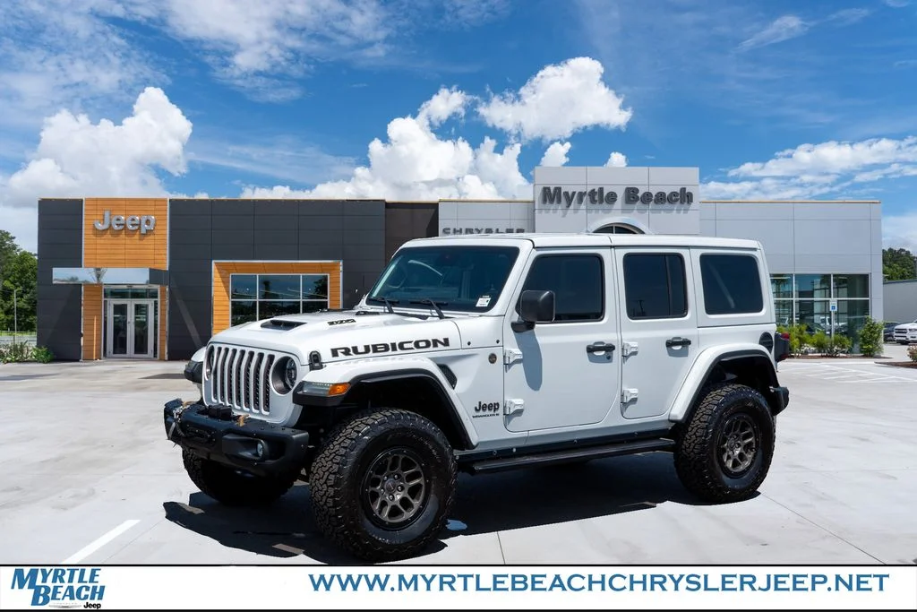 Certified Used 2023 Bright White Clearcoat Jeep Rubicon 392 image 1