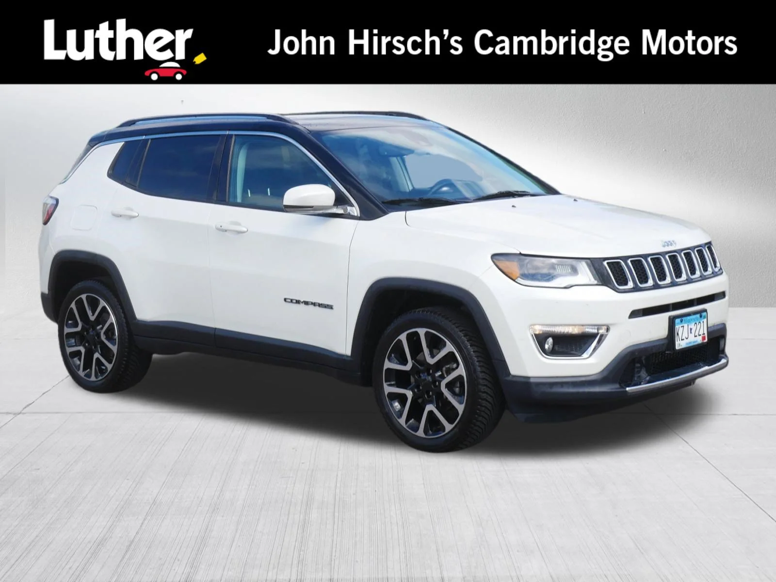 Used 2021 Pearl White Tri-Coat Jeep Limited image 1