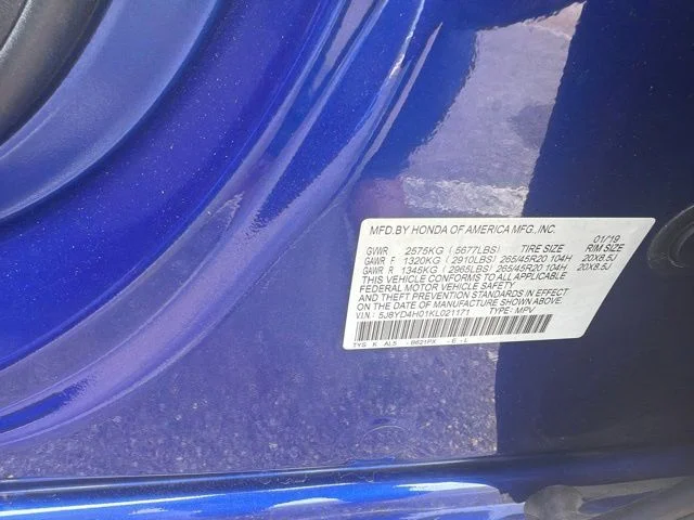 Used 2019 Blue Acura 3.5L Technology Pkg w/A-Spec Pkg image 12