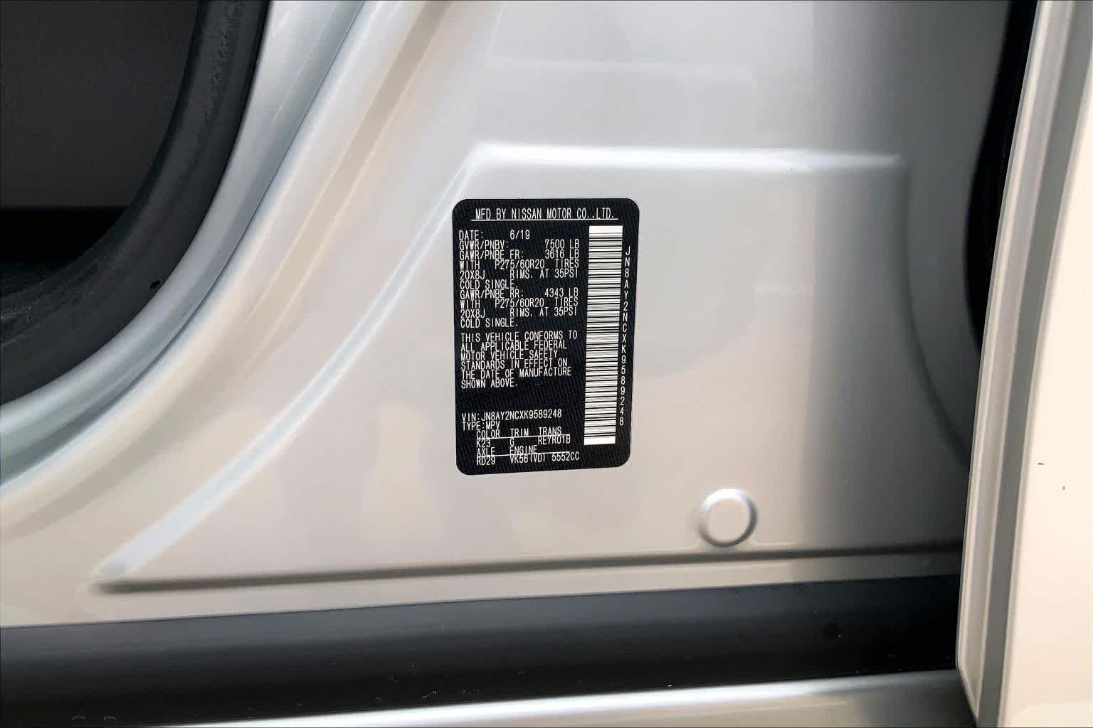 Used 2019 Brilliant Silver Metallic Nissan SL image 36