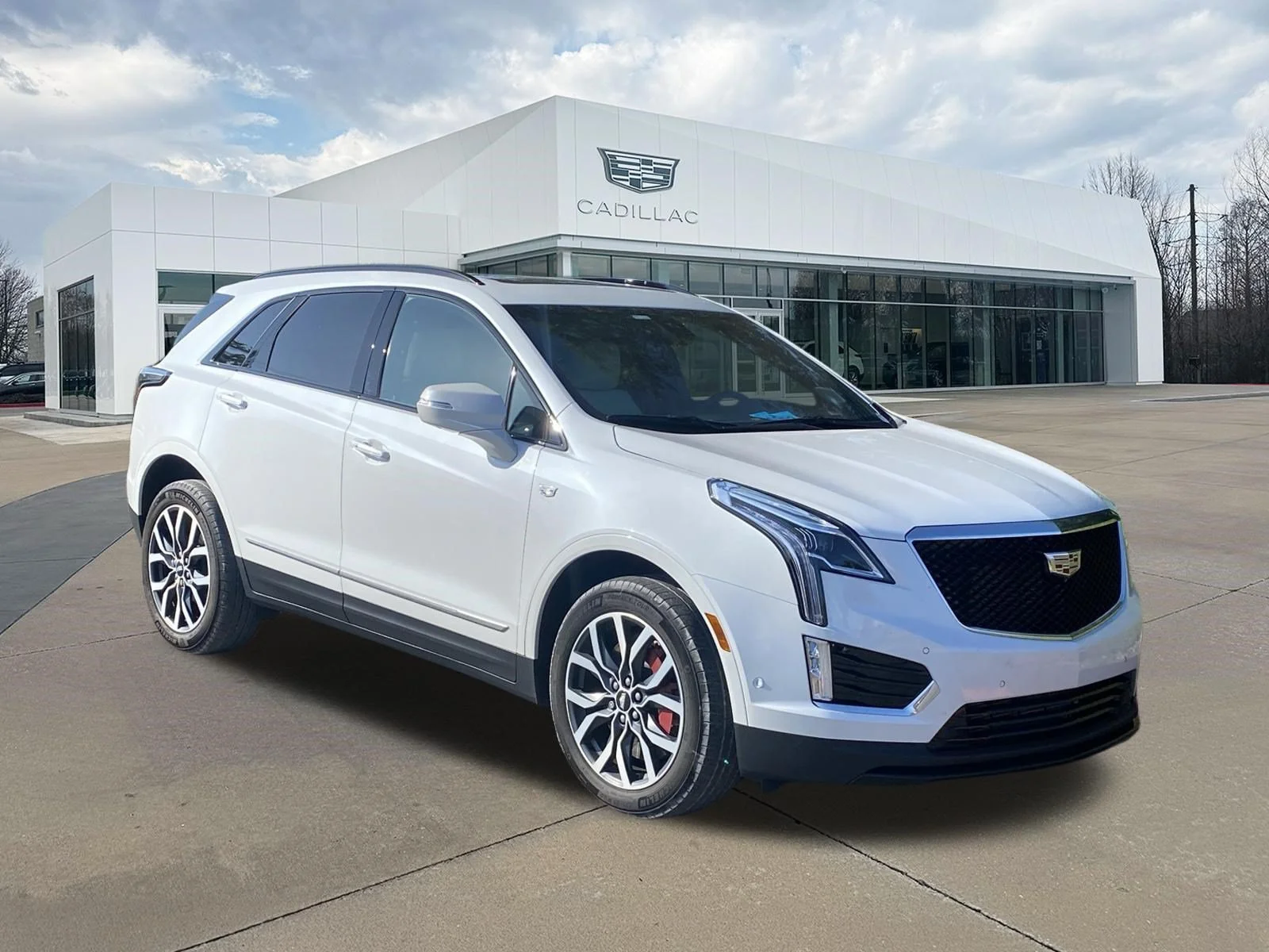 Used 2024 Crystal White Tricoat Cadillac AWD Sport image 12