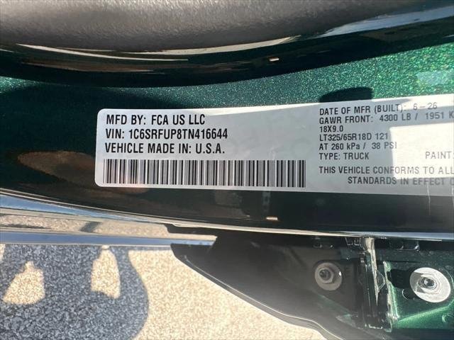 New 2026 Serrano-Green Metallic Exterior Paint RAM RHO image 31