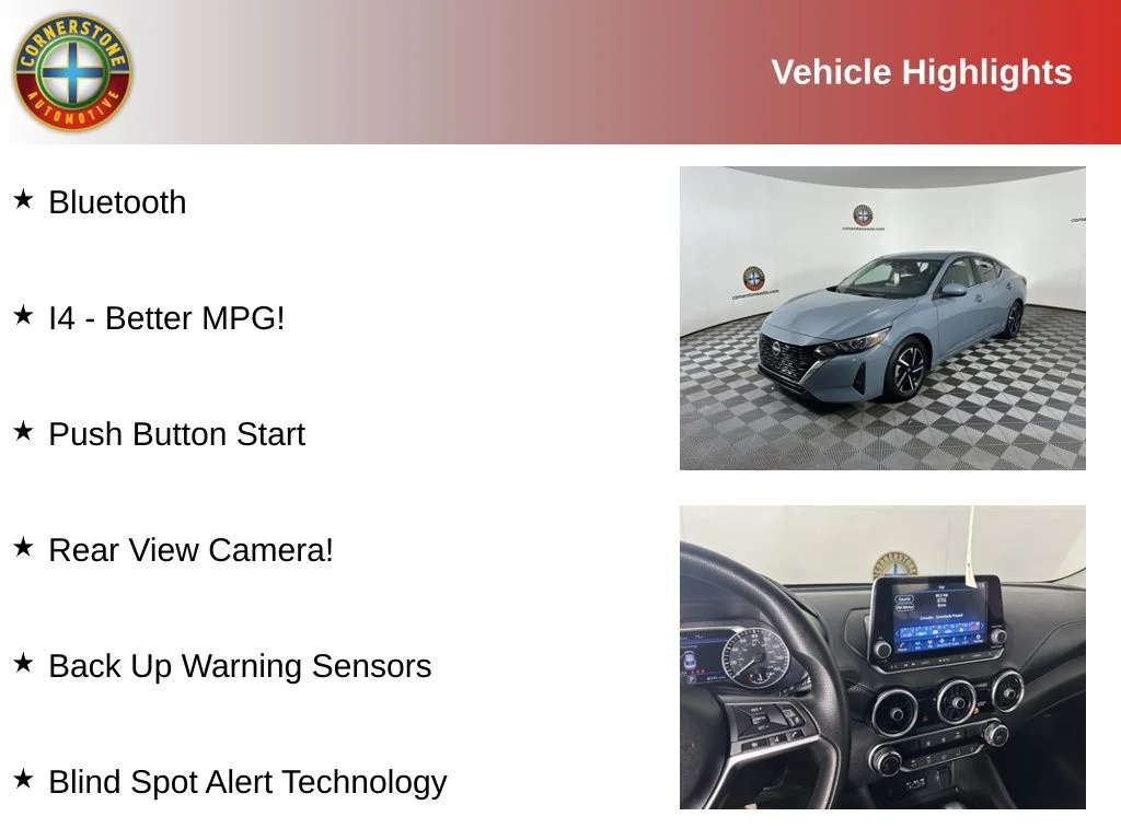 Used 2024 Nissan Sentra SV with VIN 3N1AB8CVXRY353937 for sale in Elk River, MN