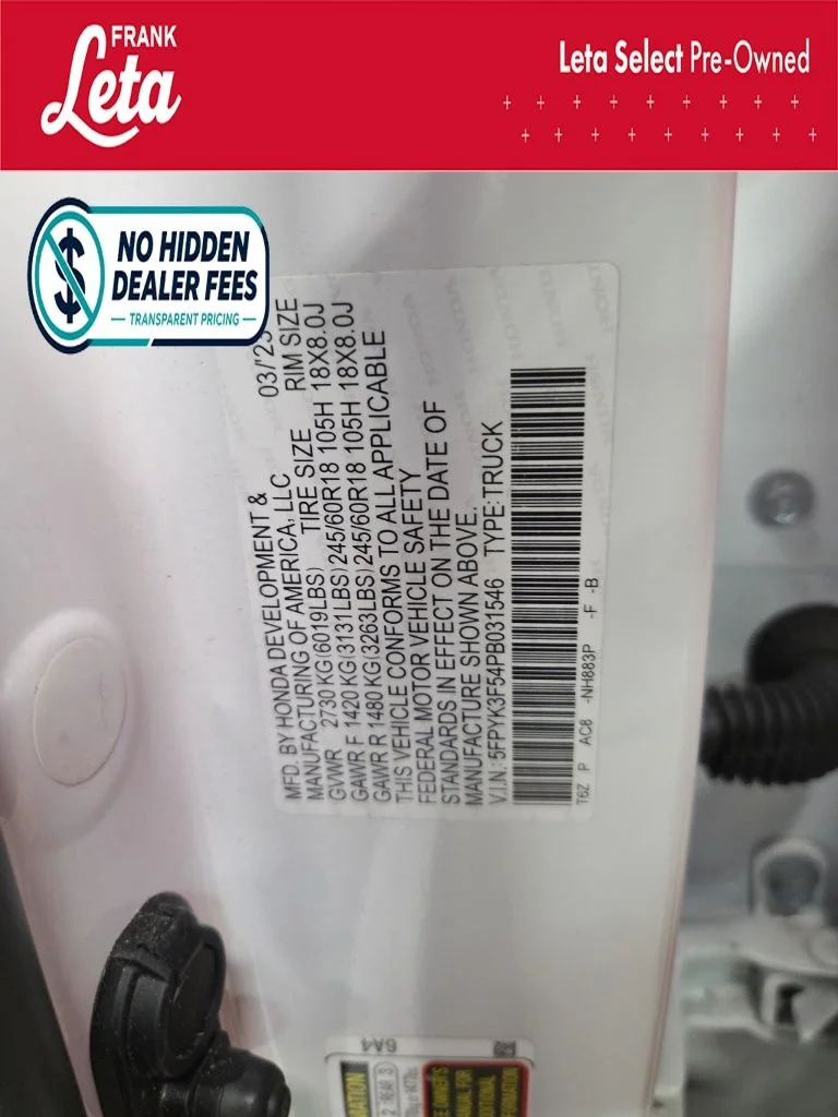 Certified Used 2023 White Honda RTL image 26
