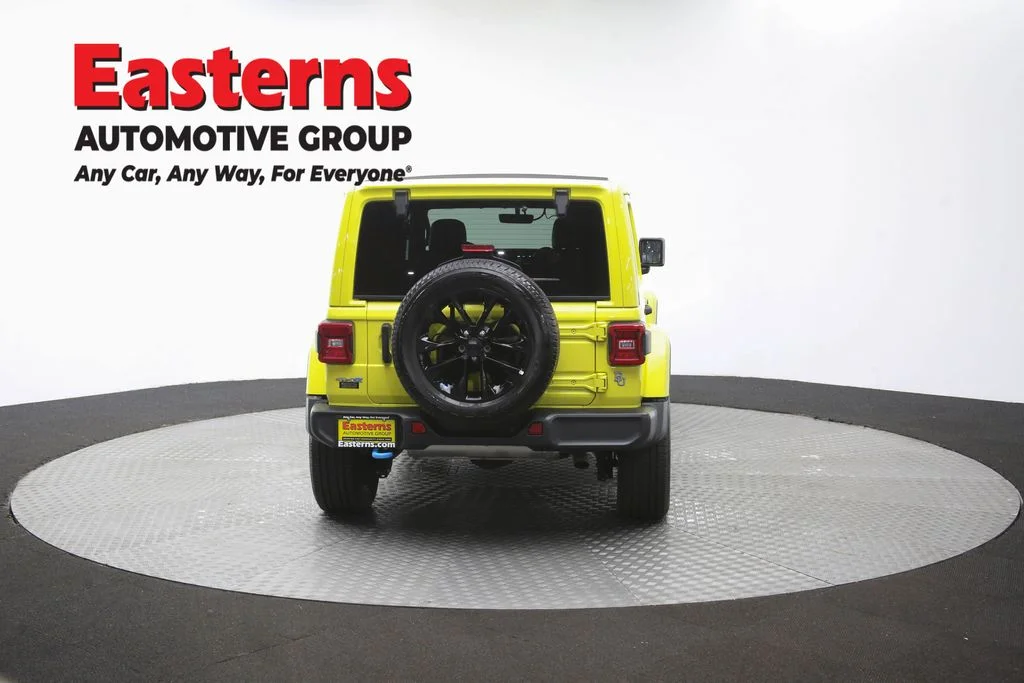 Used 2022 Yellow Jeep Unlimited Sahara 4xe image 38