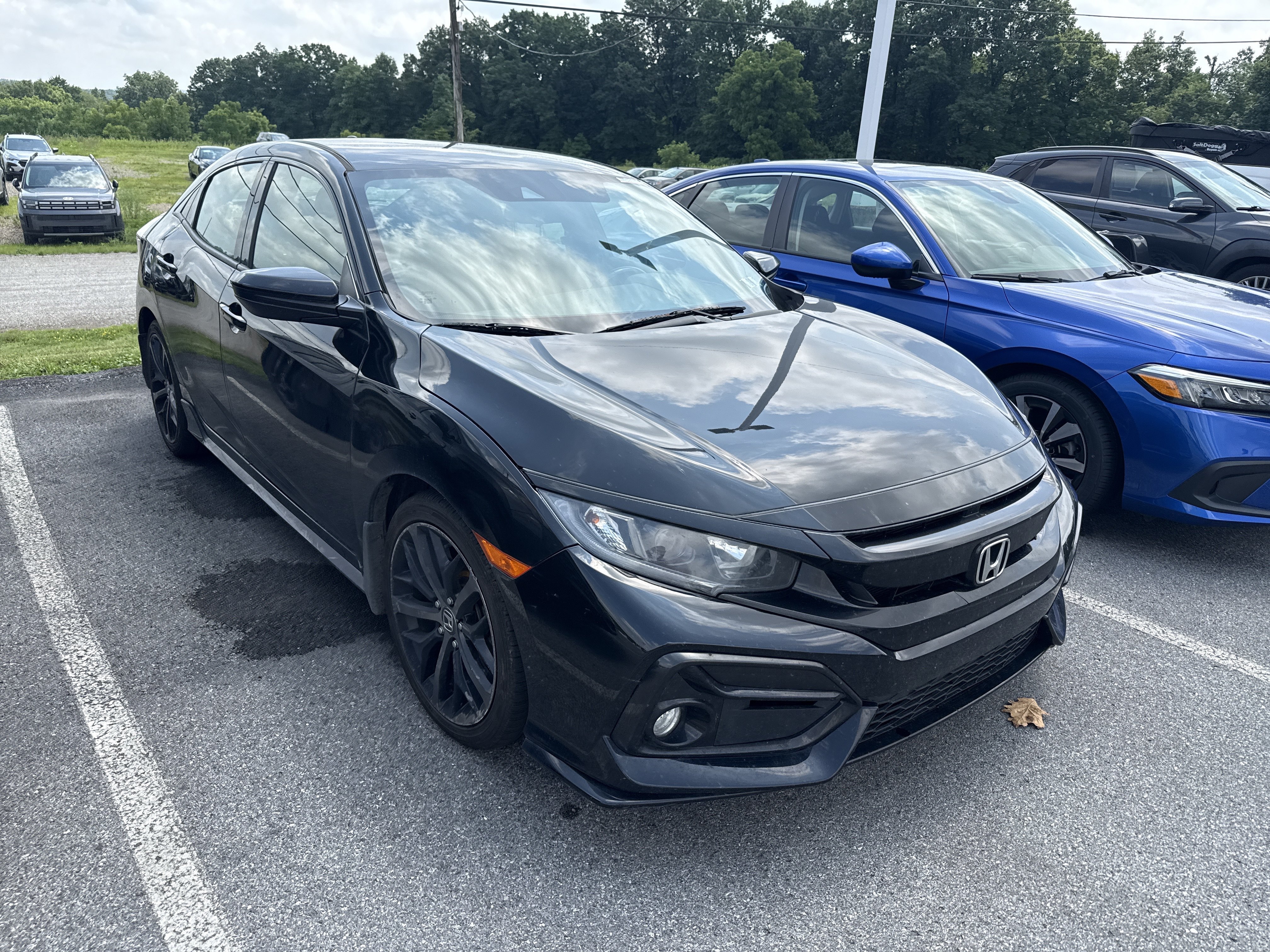 Used 2021 Crystal Black Pearl Honda Sport image 2