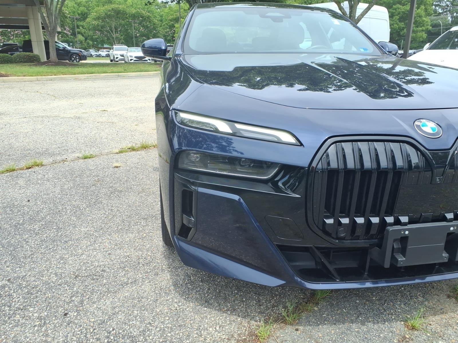 Used 2024 Tanzanite Blue II Metallic BMW 760i xDrive image 3