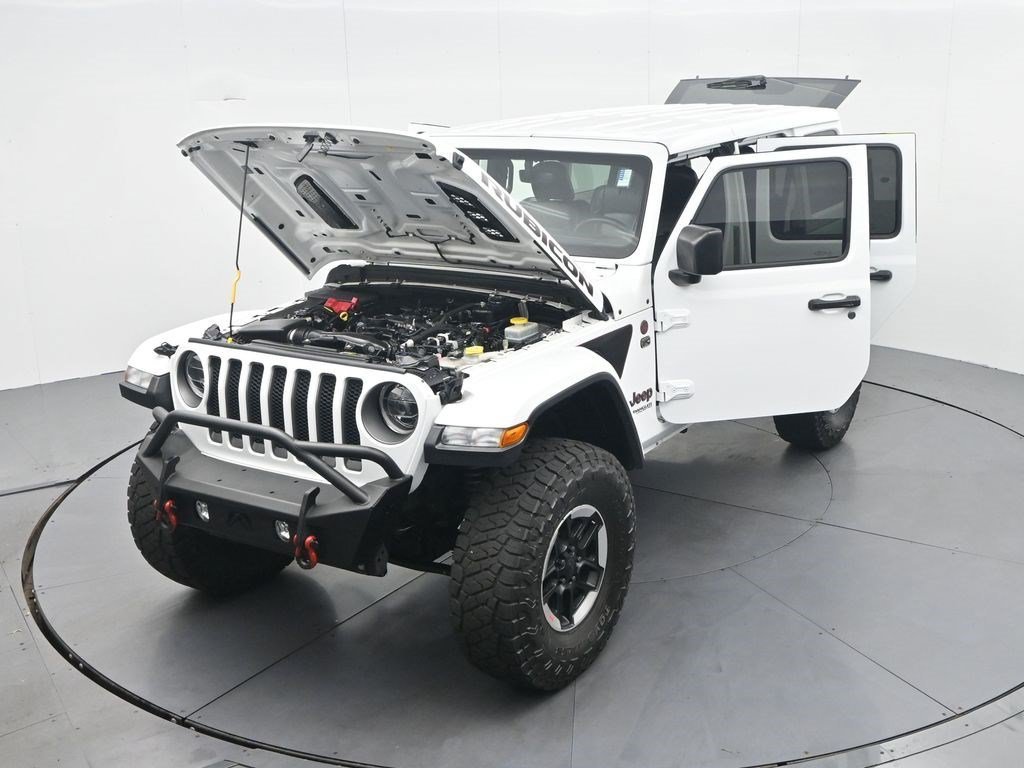 Used 2020 Bright White Clearcoat Jeep Rubicon image 36