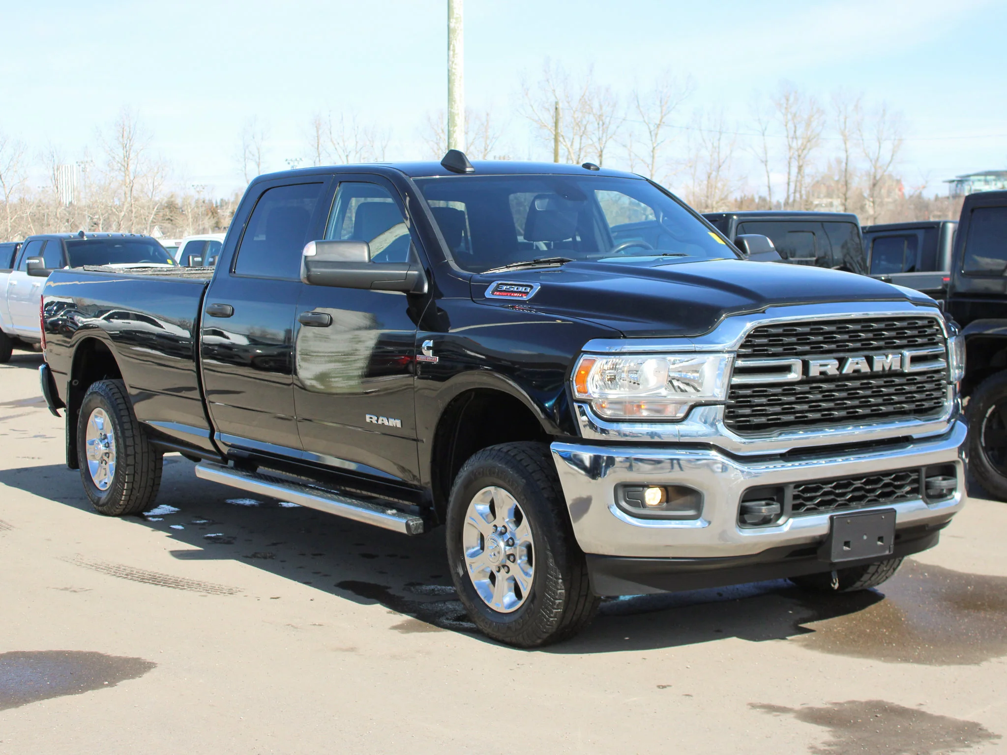 Certified Used 2022 Black RAM Big Horn * Cummins Diesel | Apple CarPlay | Remote Start | Protection Group | Backup Camera image 9