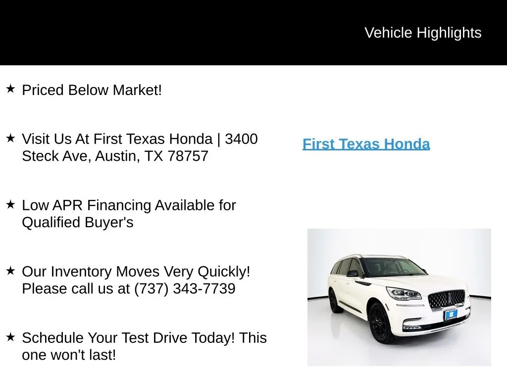 Used 2020 White Metallic Lincoln Grand Touring image 10