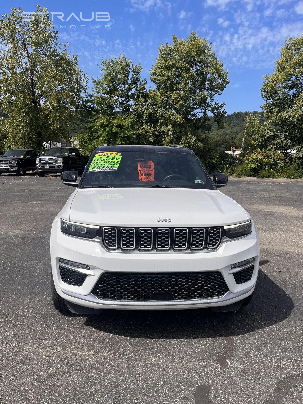 Used 2023 Bright White Clearcoat Jeep Summit Reserve image 3