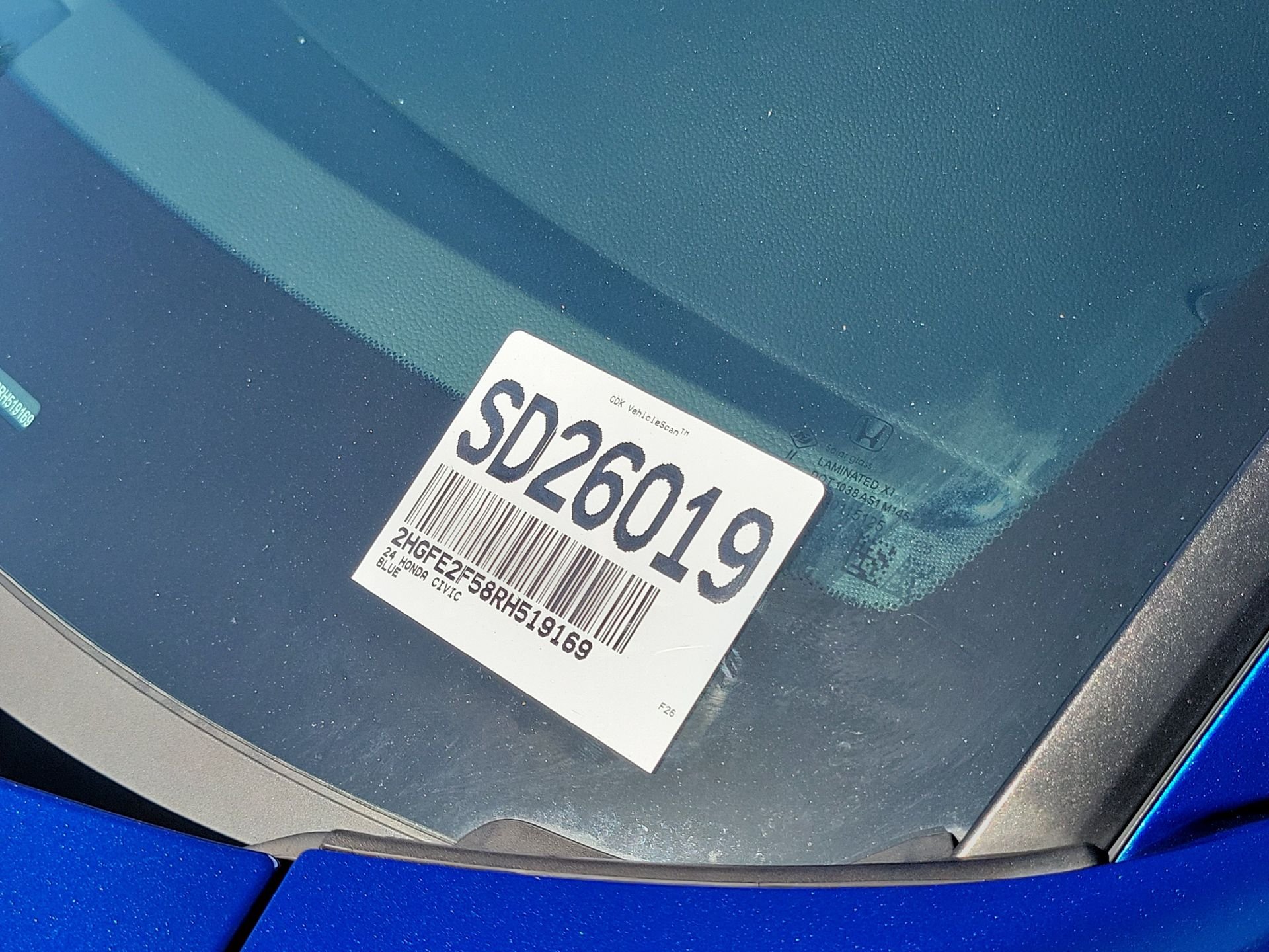 Certified Used 2024 Blue Honda Sport image 6