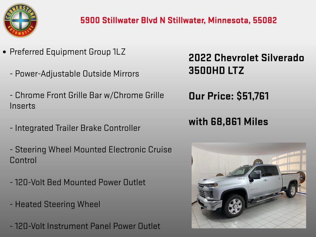 Used 2022 SILVER ICE METALLIC Chevrolet LTZ image 15