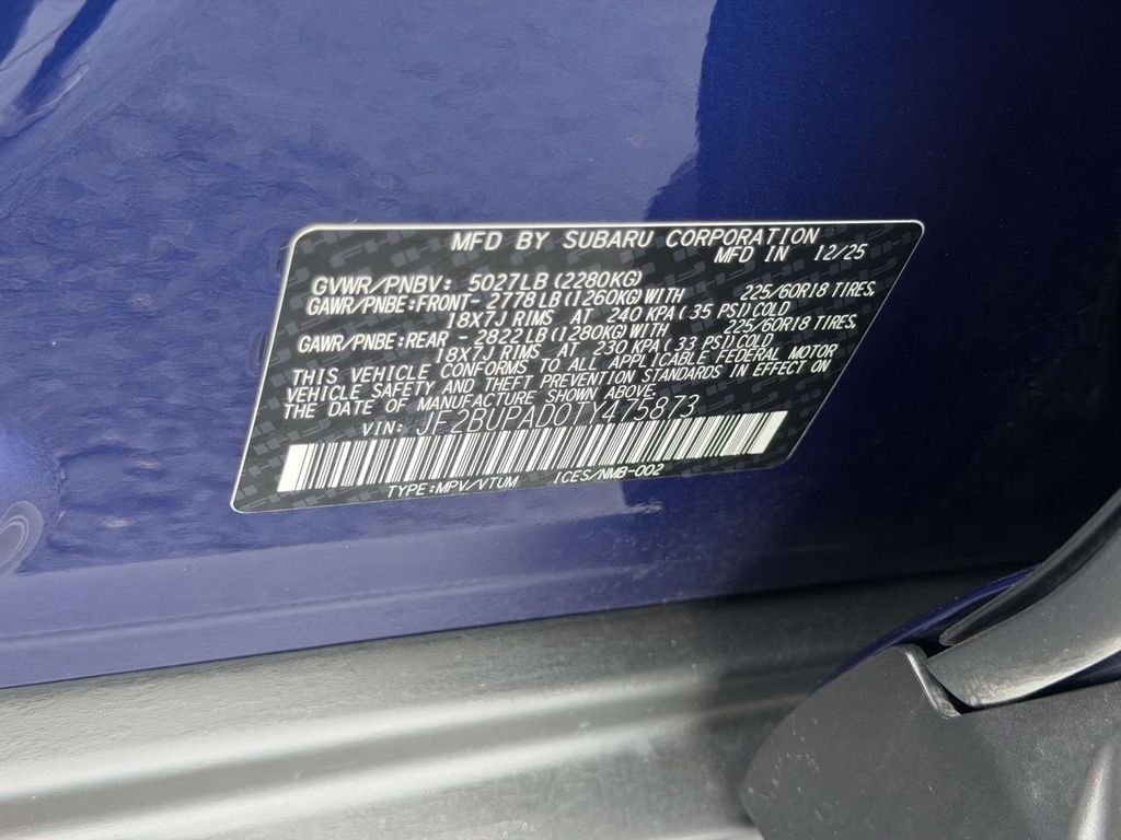 Certified Used 2026 Blue Subaru Premium image 27
