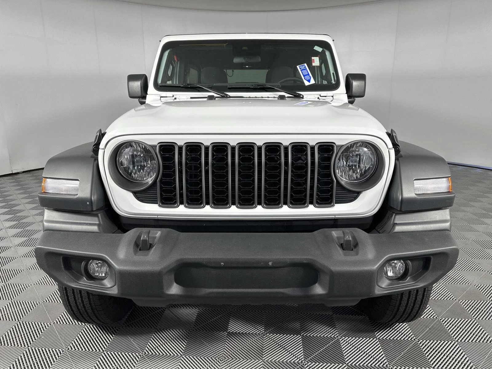 Used 2024 Bright White Clearcoat Jeep Sport S image 2