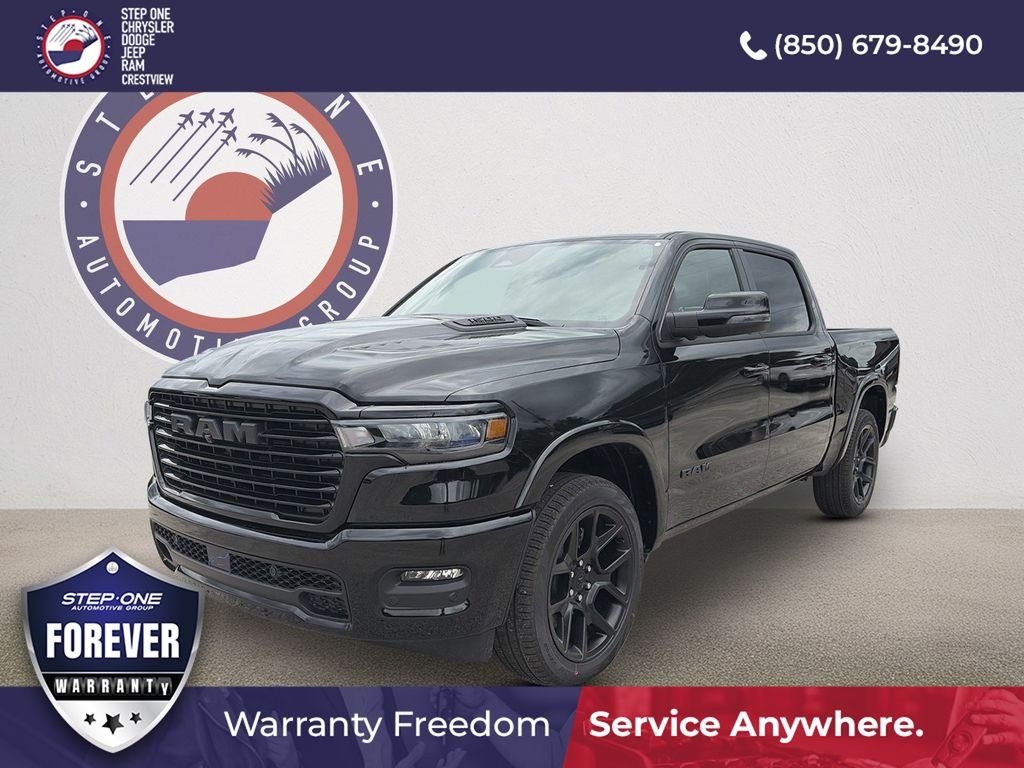 New 2026 Diamond Black Crystal Pearl-Coat Exterior Paint Ram Laramie image 1