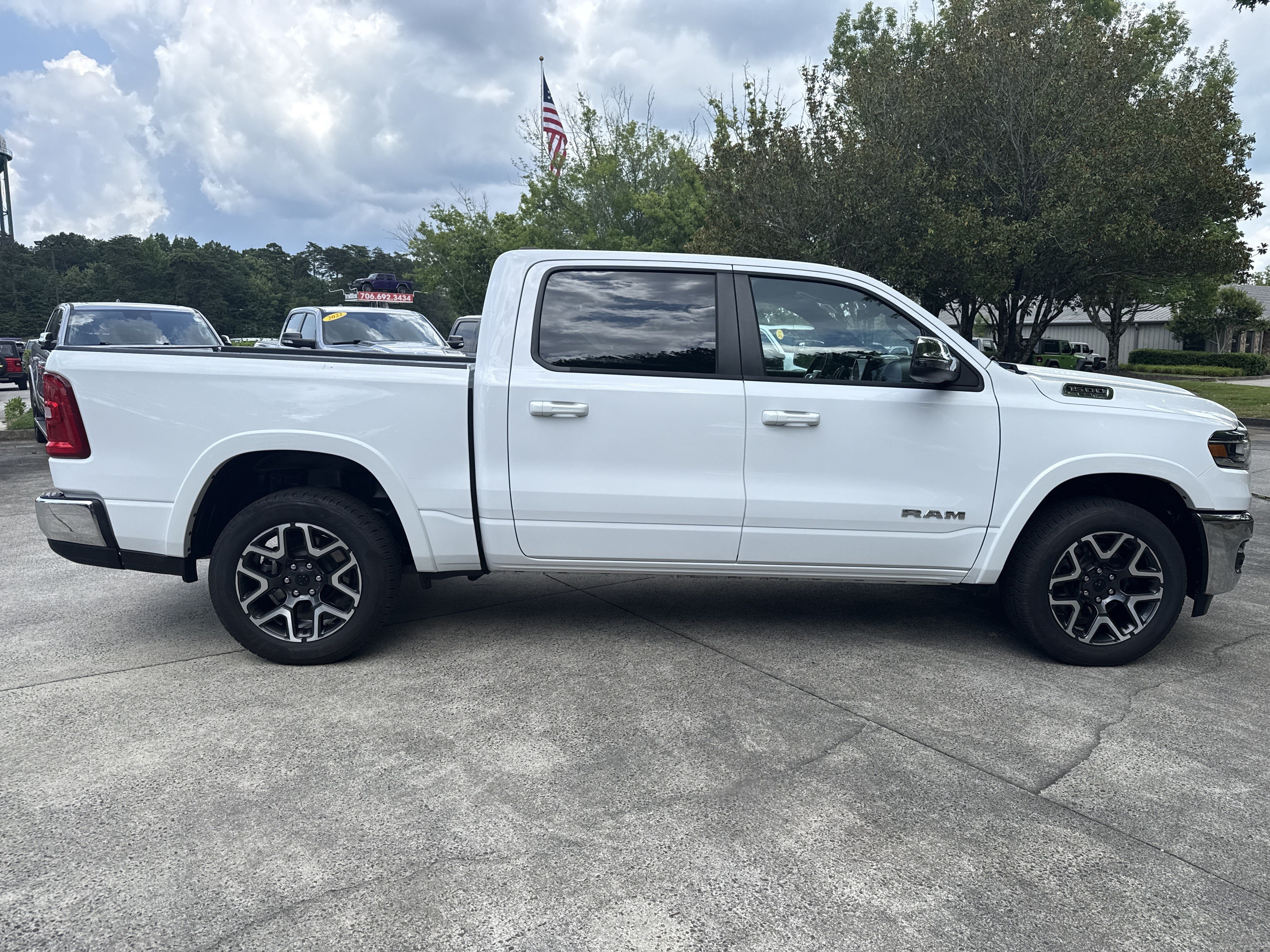 Used 2025 Bright White Clearcoat Ram Laramie image 8