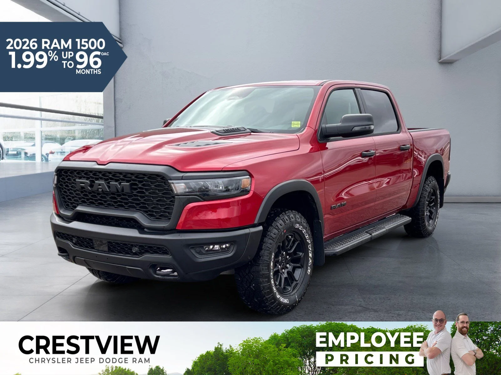 New 2026 MOLTEN RED PEARL Ram Rebel image 1