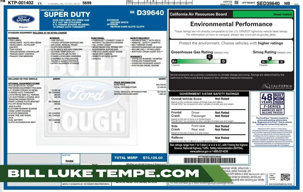 Used 2025 Oxford White Ford XLT image 1