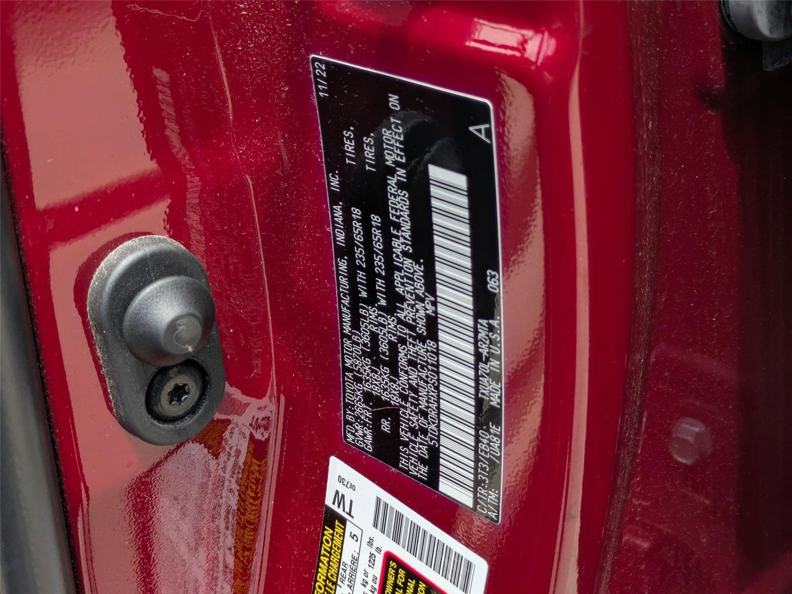 Used 2023 Ruby Flare Pearl Toyota XLE image 26