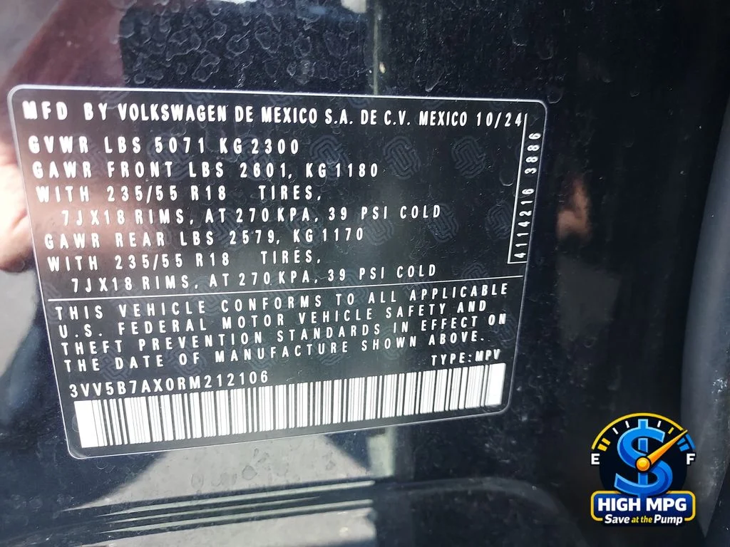 Used 2024 Black Volkswagen 2.0T Wolfsburg Edition image 32