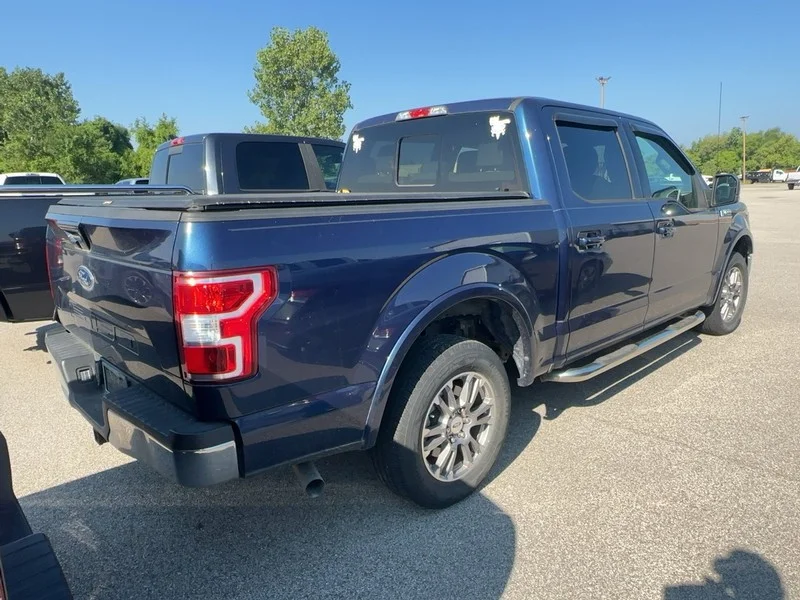 Certified Used 2019 Velocity Blue Metallic Ford LARIAT 2WD SuperCrew 5.5