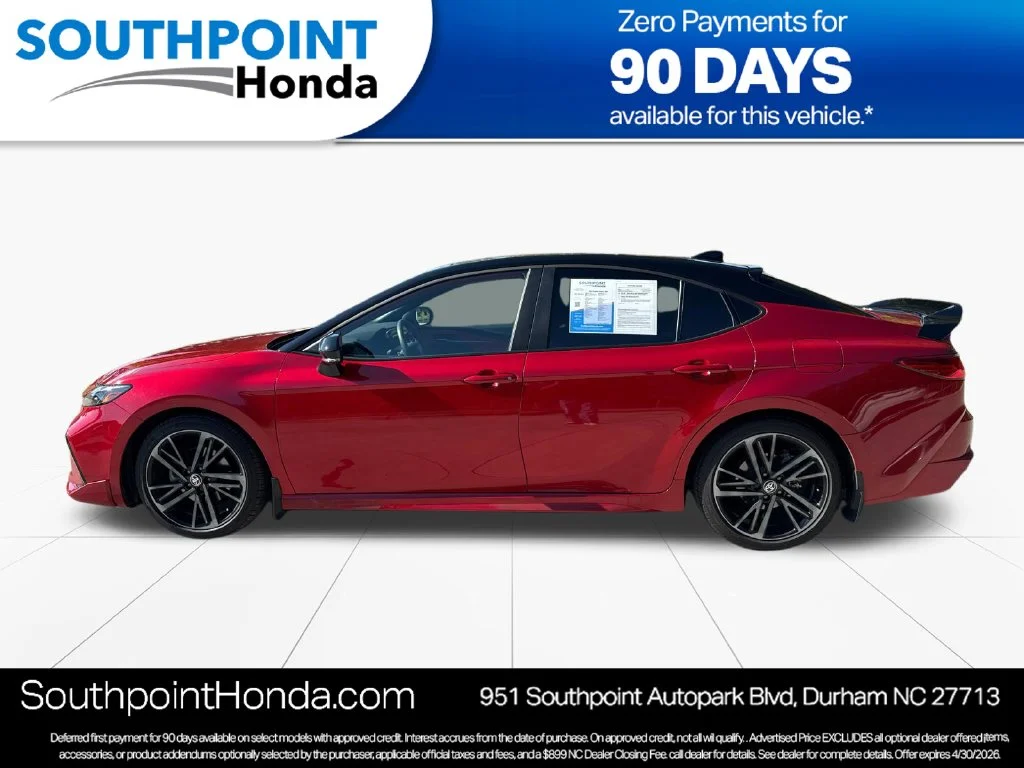 Used 2025 Midnight Black Metallic Toyota XSE image 4