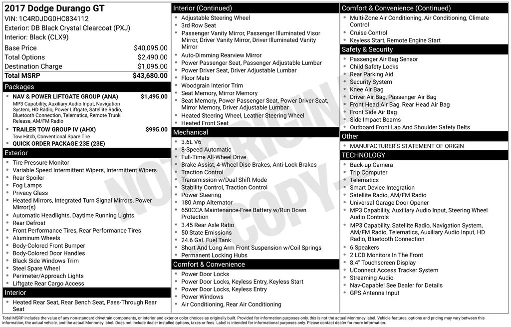 Used 2017 Black Dodge GT image 2