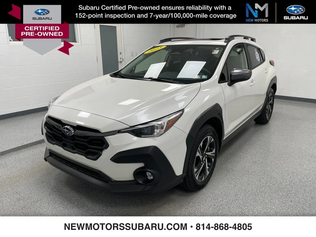 Used 2025 Crystal White Pearl Subaru Premium image 1