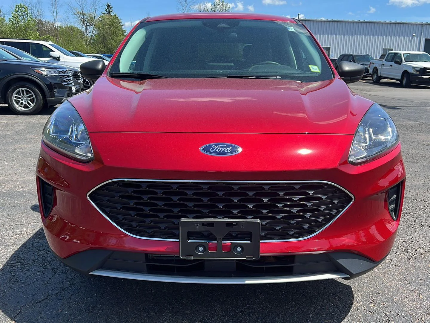 Used 2022 Rapid Red Metallic Tinted Clearcoat Ford SE image 14