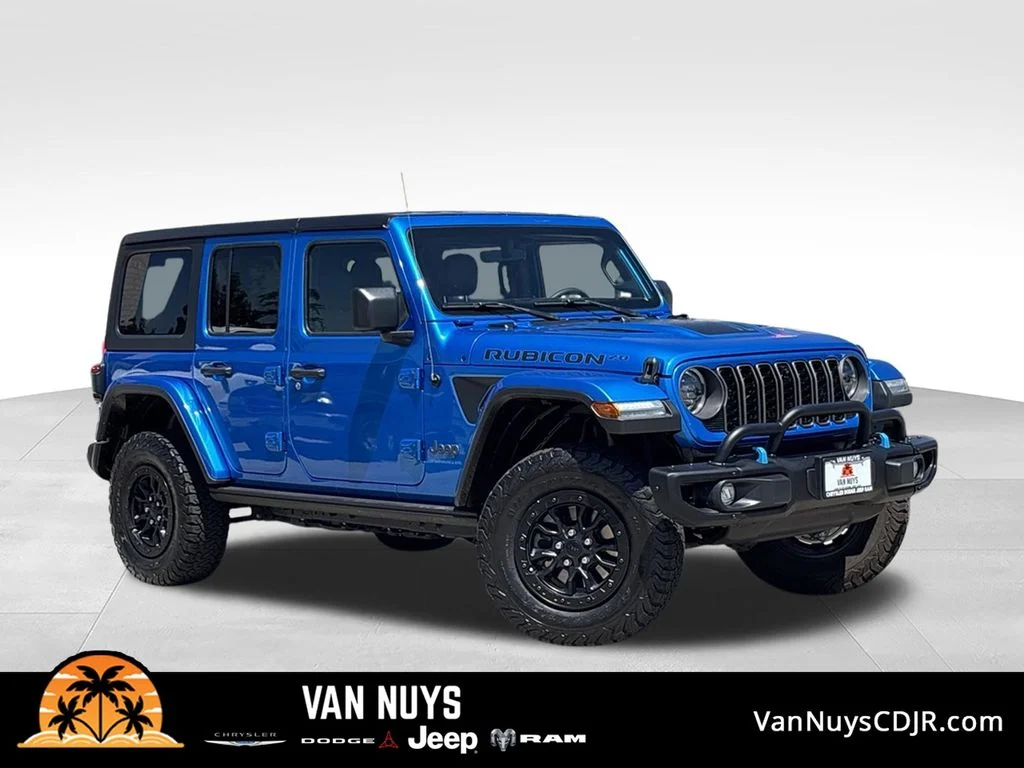 Used 2023 Blue Jeep Rubicon 20th Anniversary Edition 4xe image 1