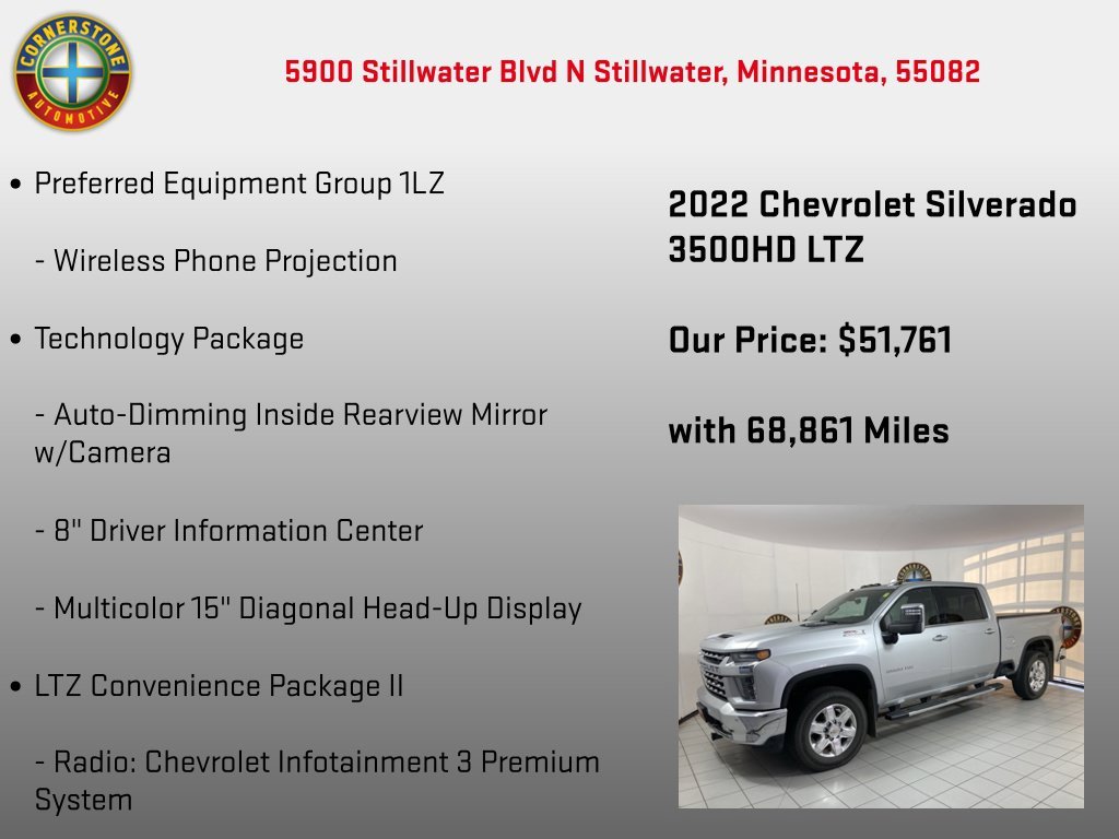 Used 2022 SILVER ICE METALLIC Chevrolet LTZ image 25