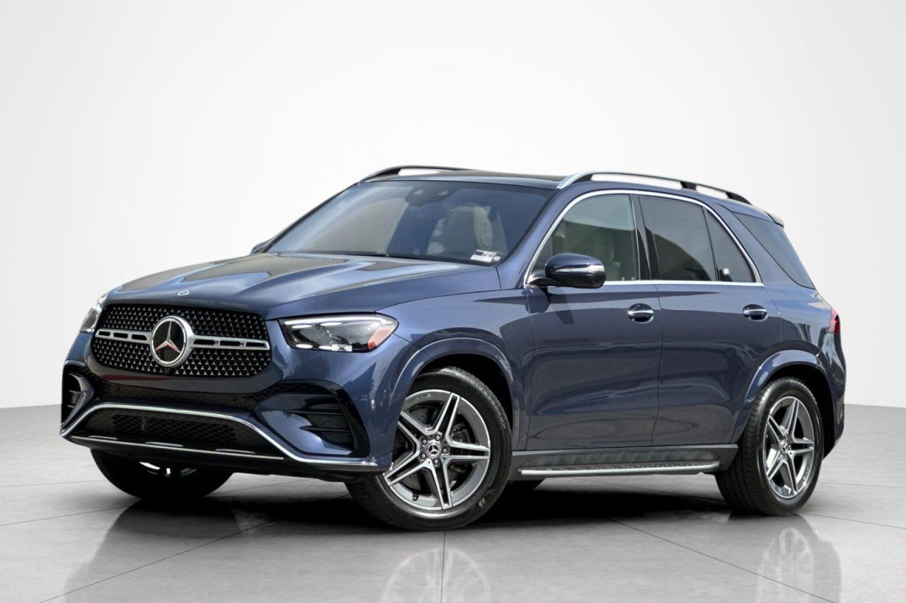 Certified Used 2024 Twilight Blue Metallic Mercedes-Benz GLE 450 image 1