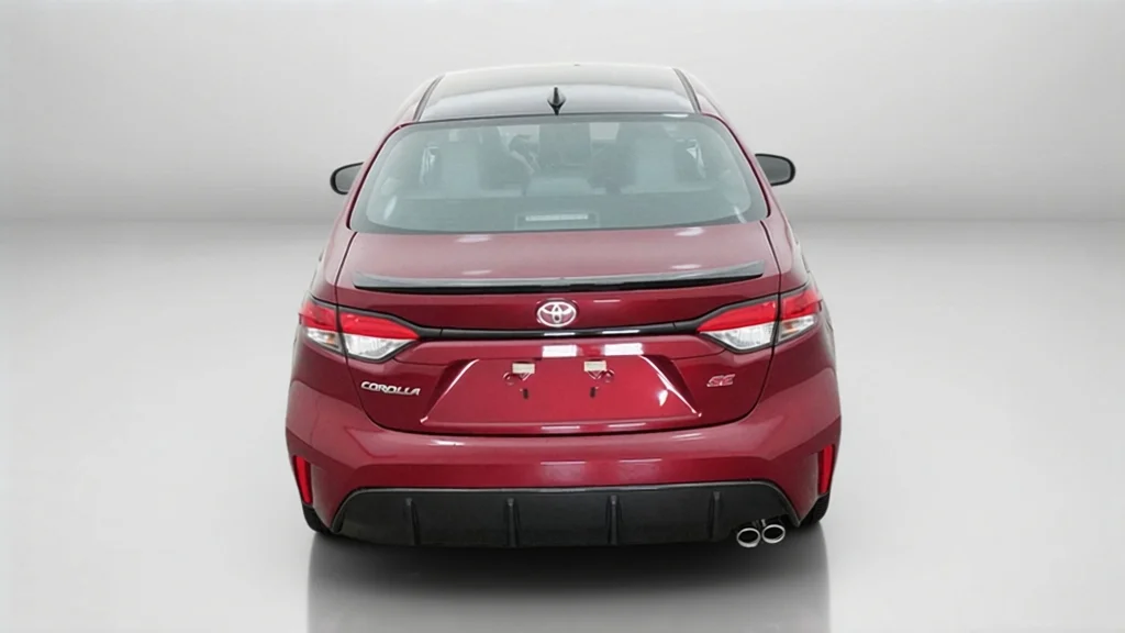 New 2027 Ruby Flare Pearl with Inked roof Toyota SE image 12