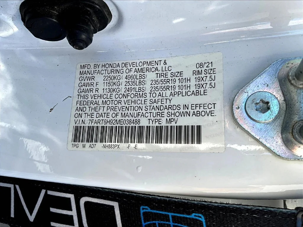 Used 2021 Platinum White Pearl Honda Touring image 20