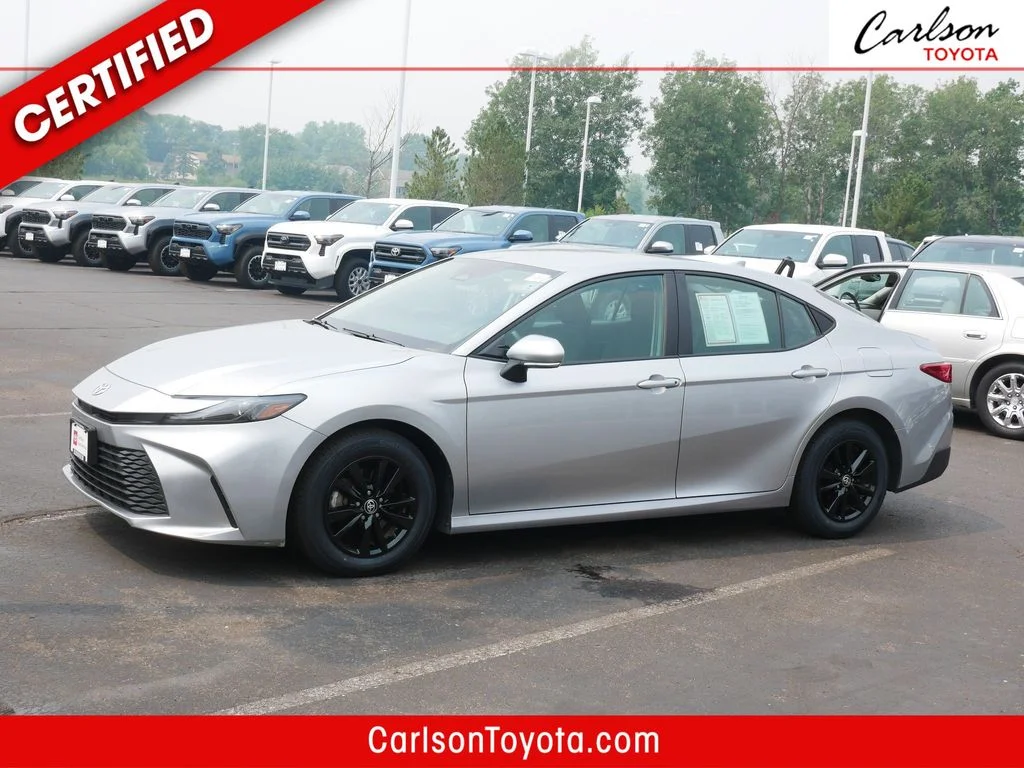 Certified Used 2025 Silver Toyota LE image 1