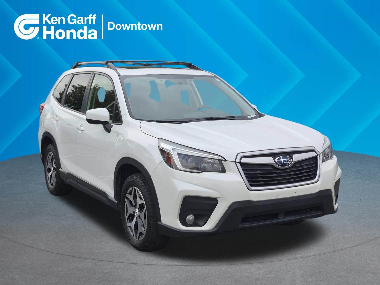 Used 2021 Crystal White Pearl Subaru Premium image 1